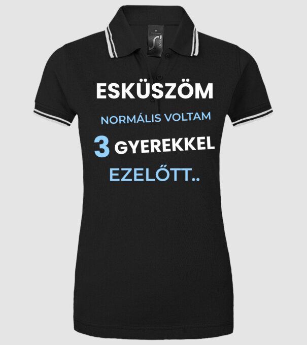  minta fekete pólón
