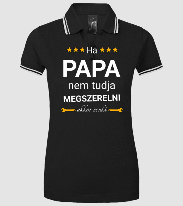  minta fekete pólón