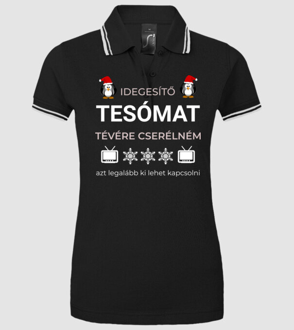  minta fekete pólón