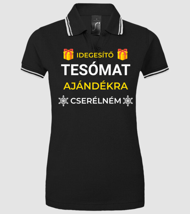  minta fekete pólón