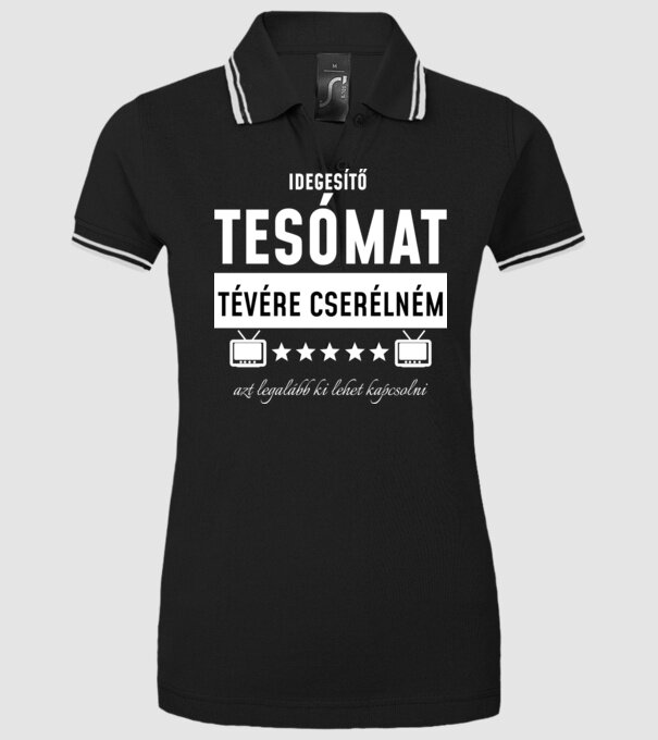  minta fekete pólón
