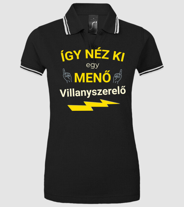  minta fekete pólón