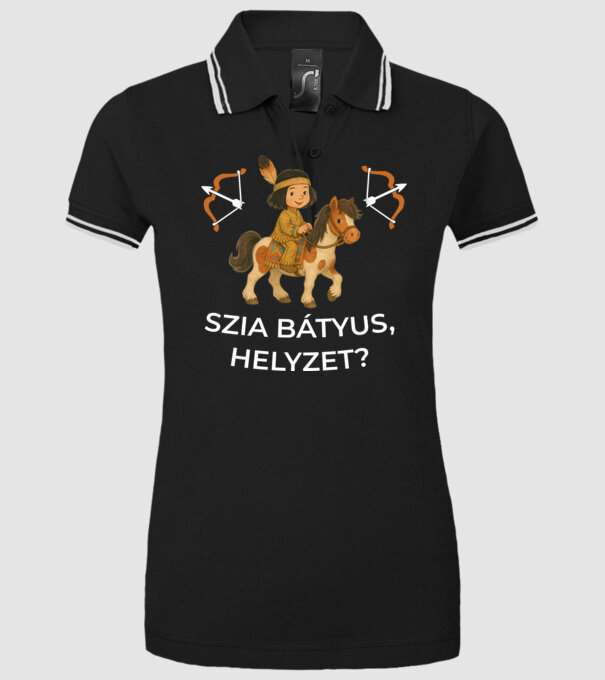  minta fekete pólón