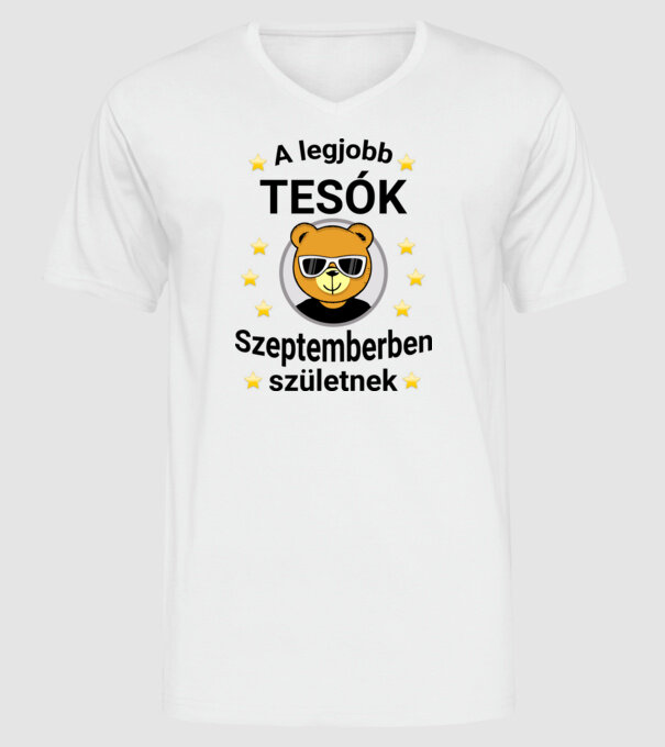  minta fehér pólón
