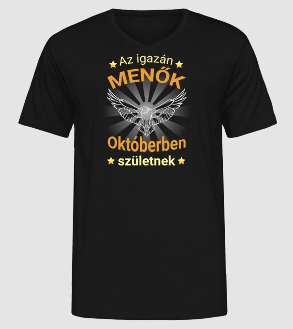  minta fekete pólón