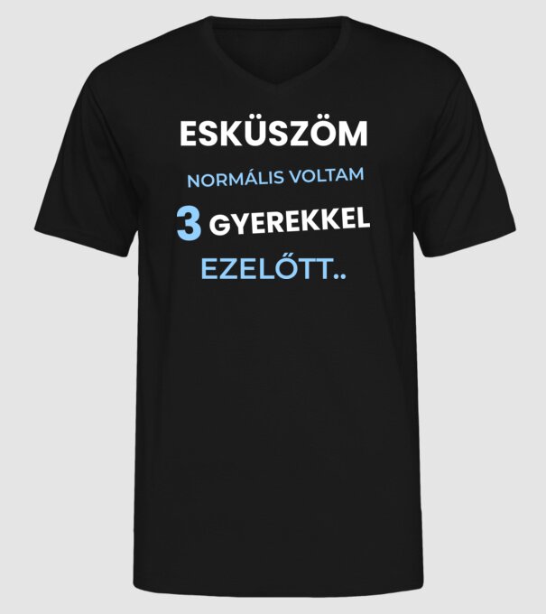  minta fekete pólón