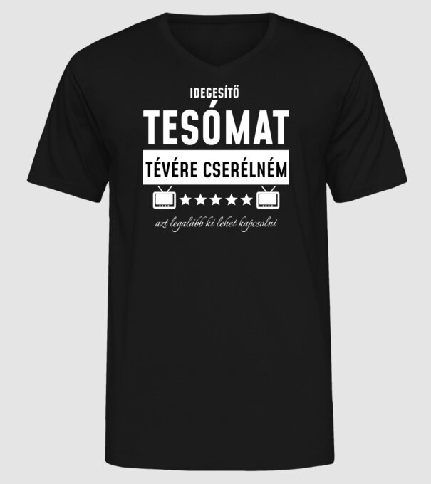  minta fekete pólón