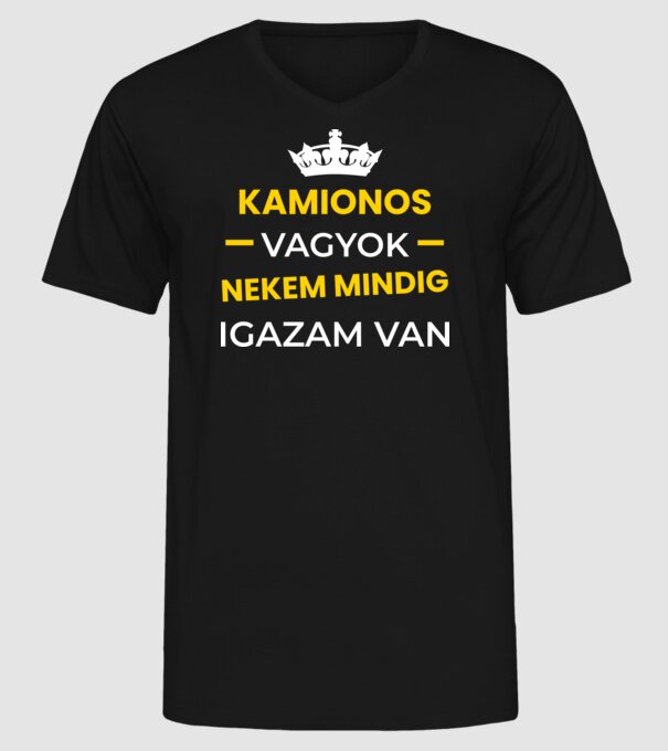  minta fekete pólón