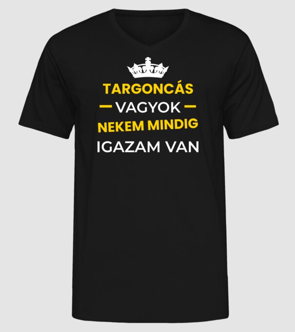  minta fekete pólón