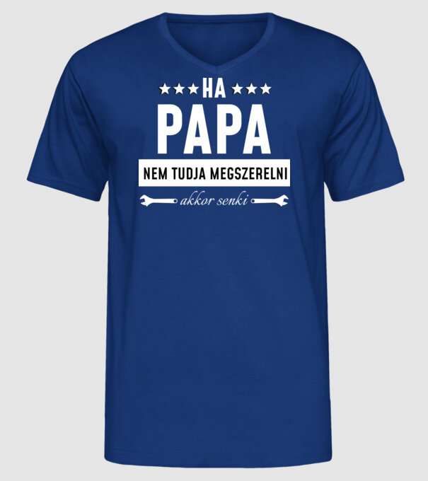  minta királykék pólón