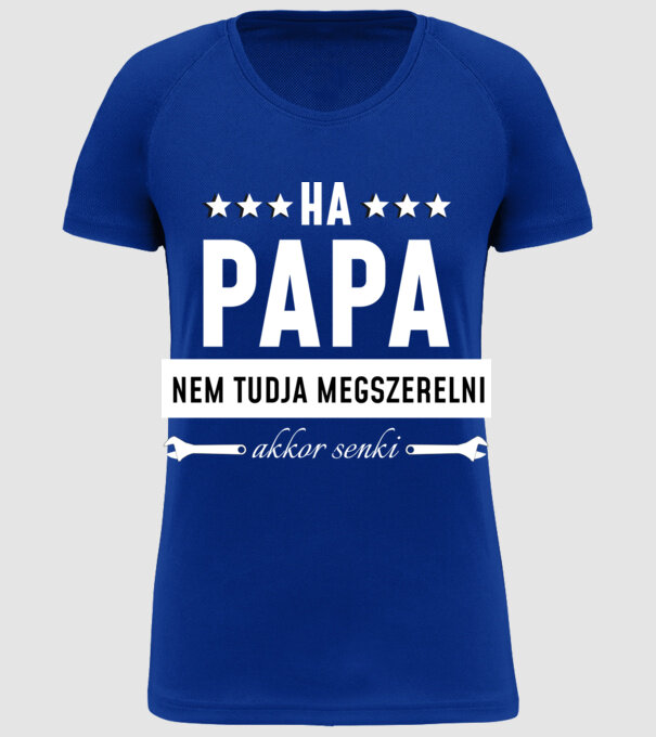  minta királykék pólón