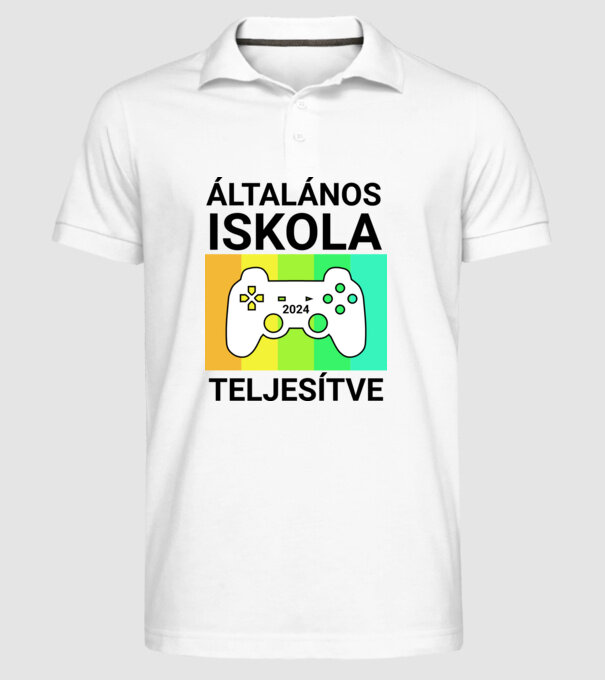  minta fehér pólón