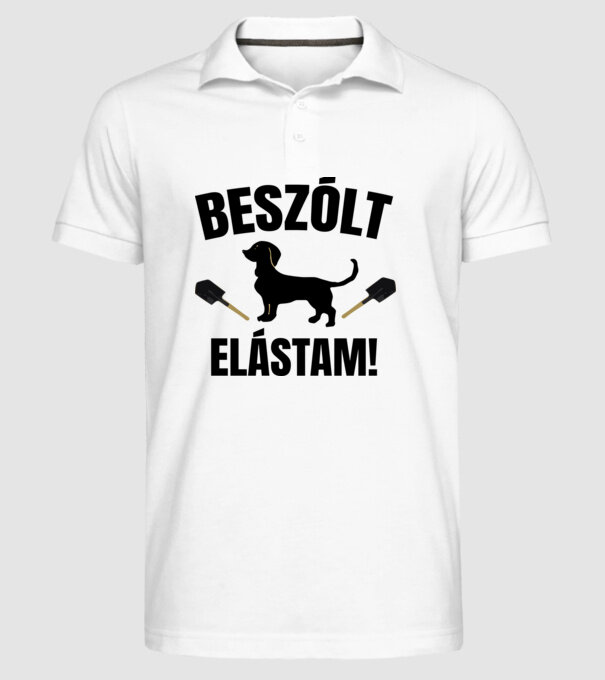  minta fehér pólón