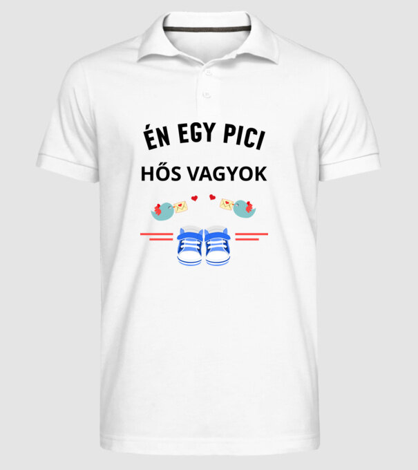  minta fehér pólón