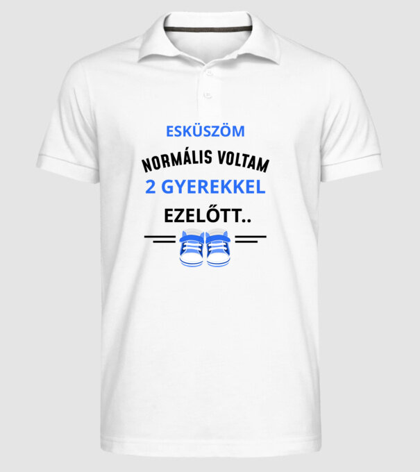  minta fehér pólón