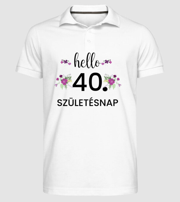  minta fehér pólón