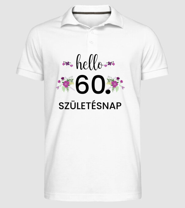  minta fehér pólón
