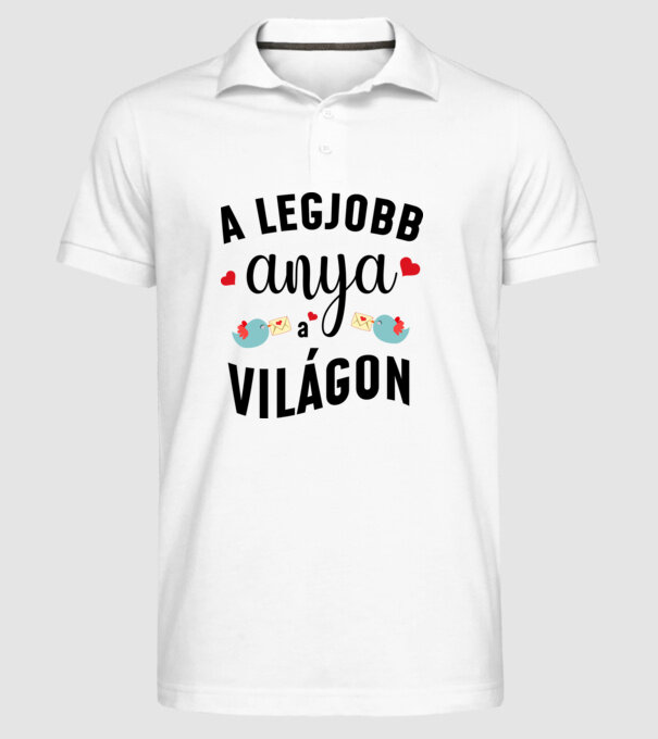  minta fehér pólón