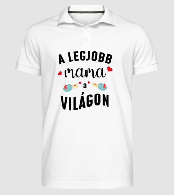  minta fehér pólón