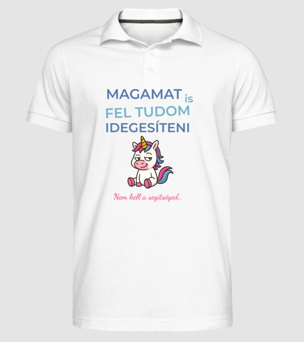  minta fehér pólón