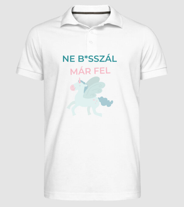  minta fehér pólón