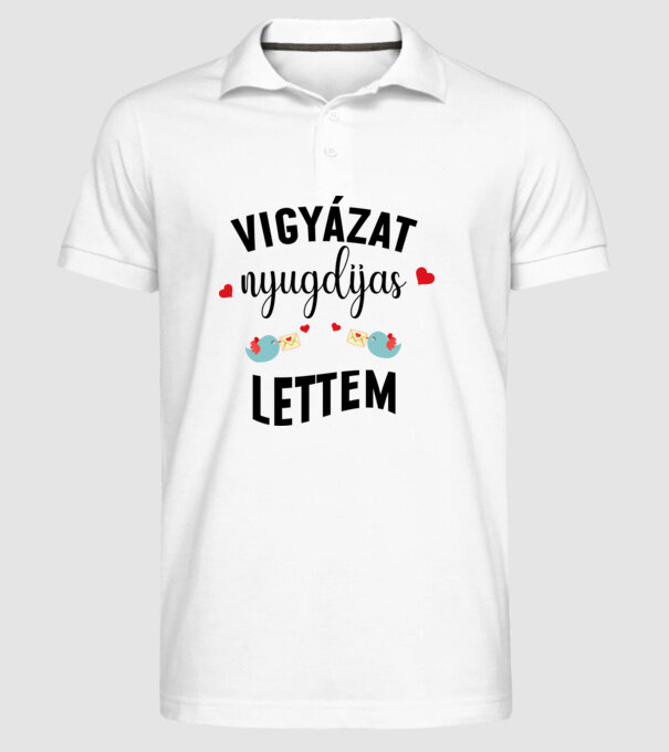  minta fehér pólón