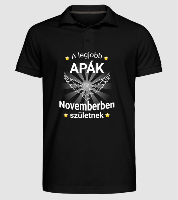  minta fekete pólón