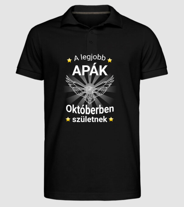  minta fekete pólón