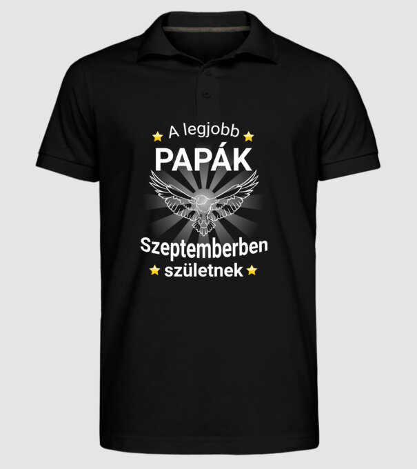  minta fekete pólón