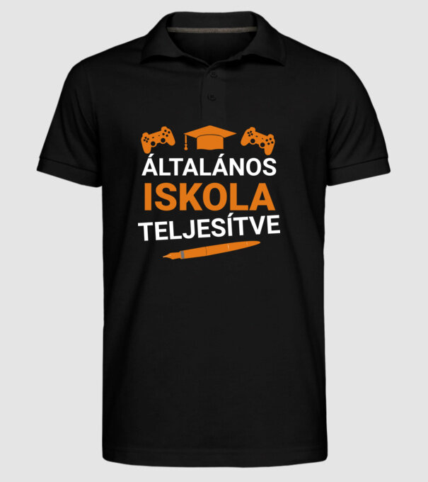  minta fekete pólón