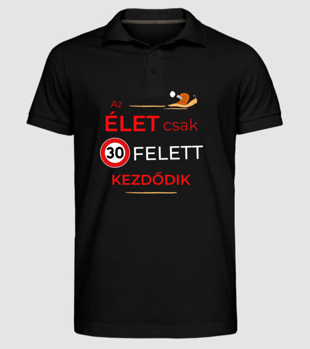  minta fekete pólón