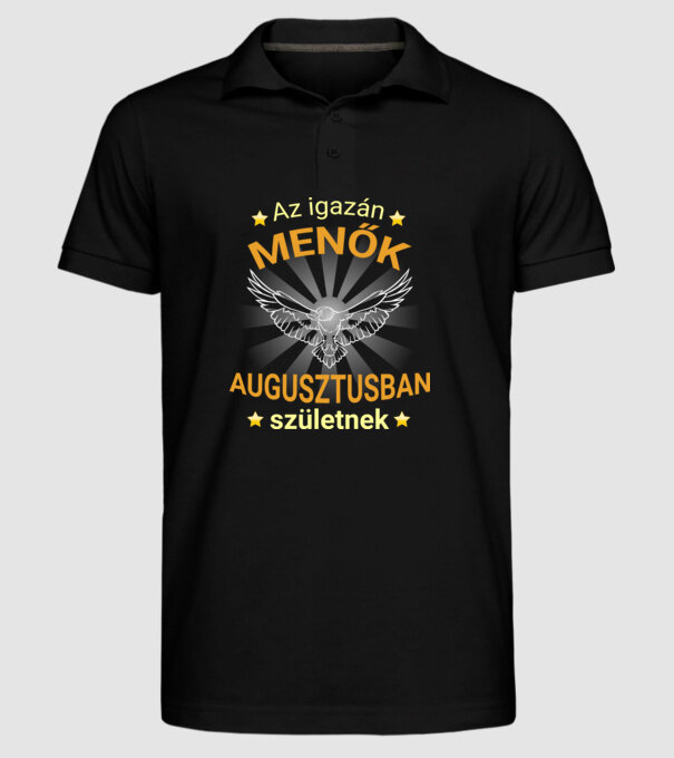  minta fekete pólón
