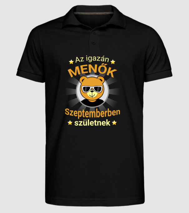  minta fekete pólón