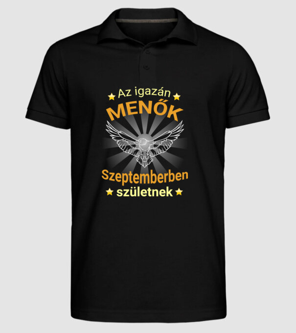  minta fekete pólón