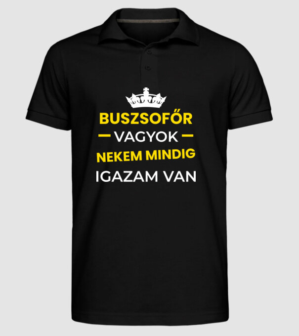  minta fekete pólón
