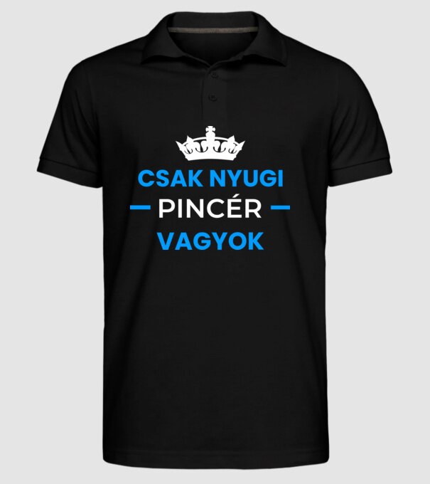  minta fekete pólón