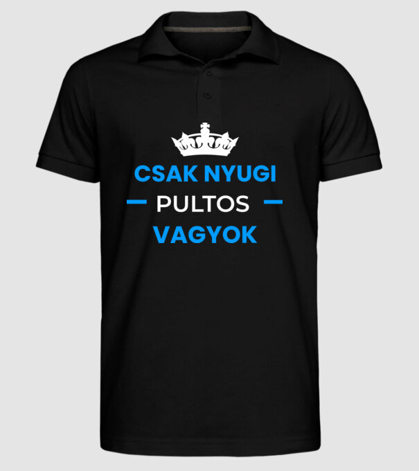  minta fekete pólón