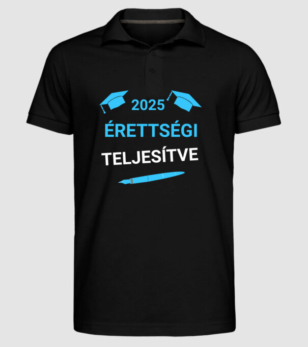  minta fekete pólón