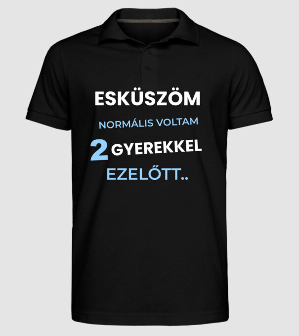  minta fekete pólón