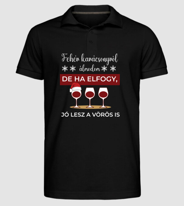  minta fekete pólón