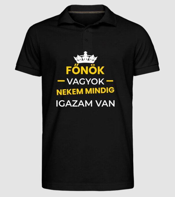  minta fekete pólón