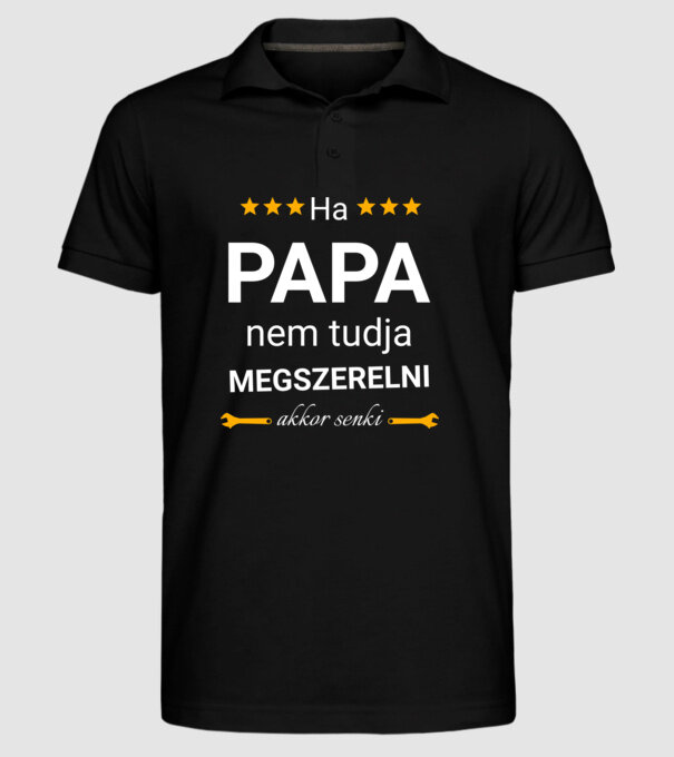  minta fekete pólón