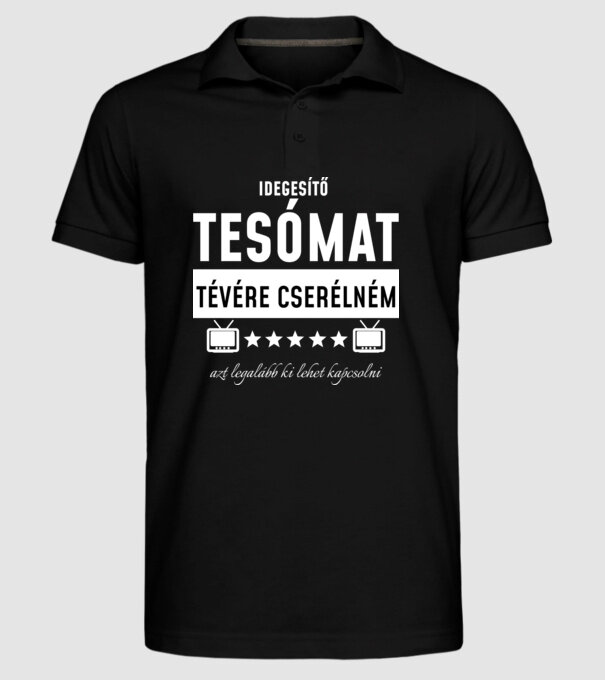  minta fekete pólón