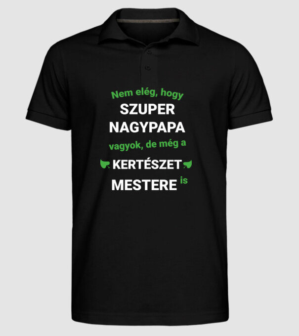  minta fekete pólón