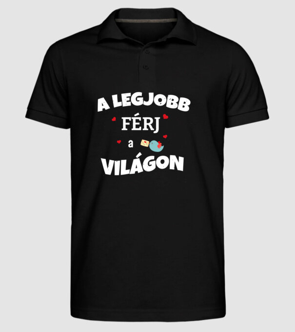  minta fekete pólón