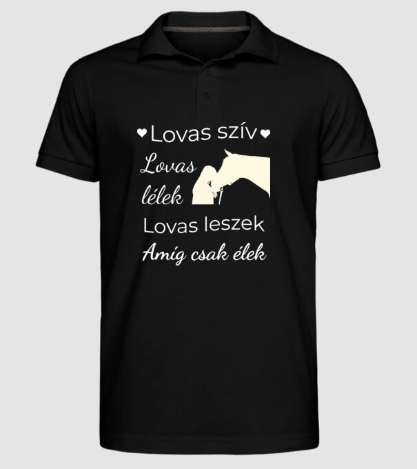  minta fekete pólón