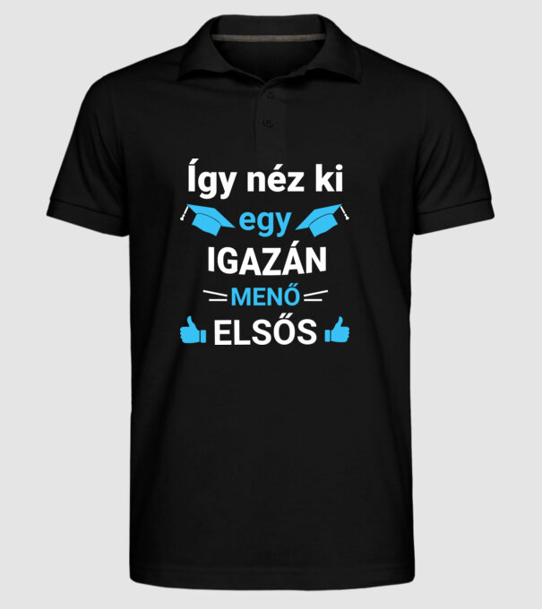  minta fekete pólón