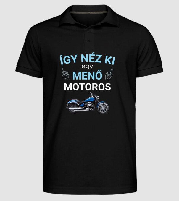  minta fekete pólón