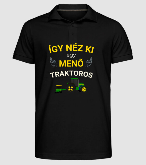  minta fekete pólón
