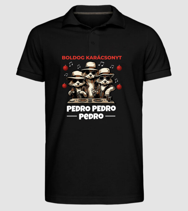  minta fekete pólón